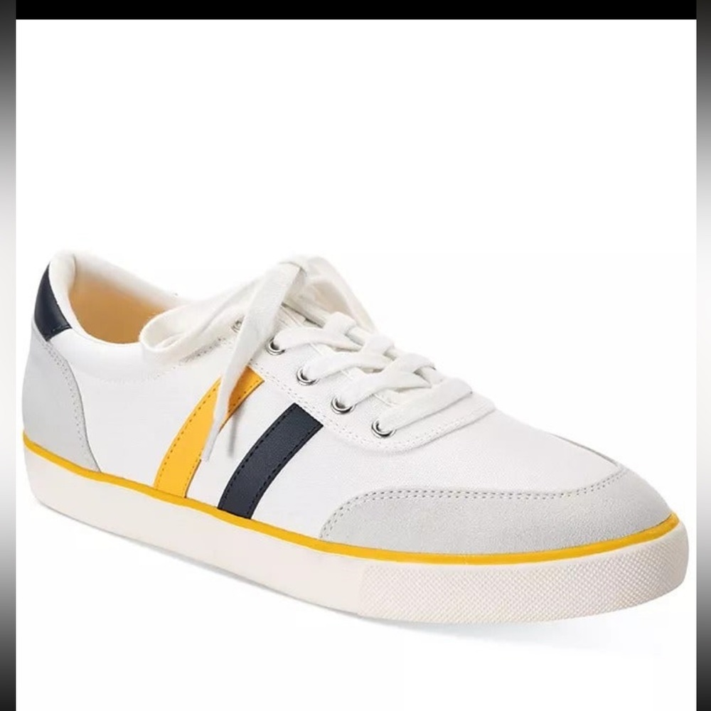 NIB Club Room Noah Men's Stripe Lace-Up Sneakers       Various sizes